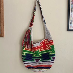 The Sak Back To Bali Limited Edition Ragam Rain 120 Hobo Hand Crochet Purse